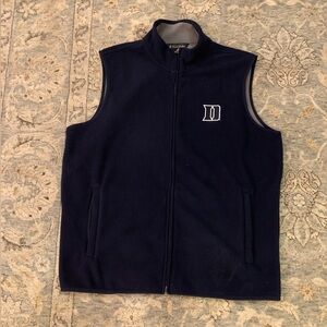 Brooks Brothers Navy Duke University Fleece Vest